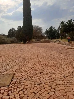 Cobble half brick Paving