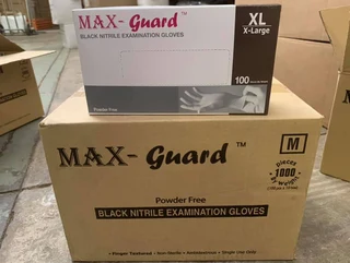 Disposable Black Nitrile Gloves
