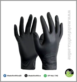 Black Disposable Nitrile Gloves