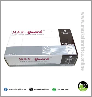 Nitrile Gloves - Black Max Guard