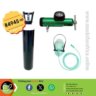 Oxygen Tank, Regulator and Oxygen Mask