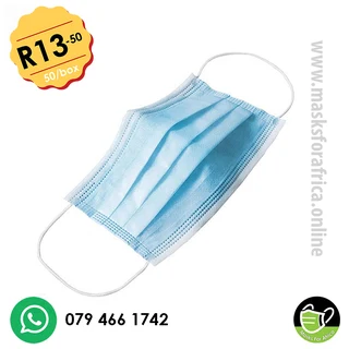 --3-PLY Disposable Face Masks - box of 50--