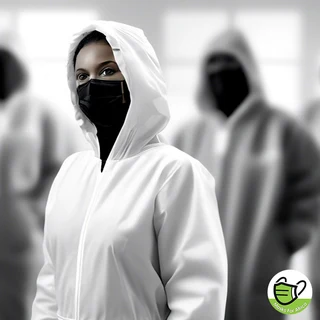 Protective White Coveralls/Overalls