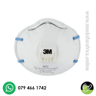 3M 8822 Cool Flow Valved FFP2 Dolomite Safety Respirator Mask