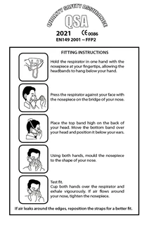 - QSA 2021 FFP2 Dust Masks -