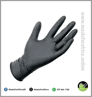 Max Guard Black Nitrile Gloves