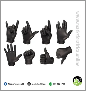 Black Nitrile Examination Gloves