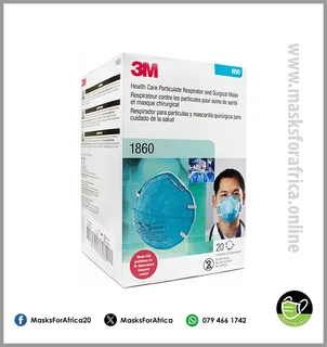 - 3M 1860 Health Care N95 Disposable Surgical Masks -