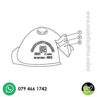 QSA 2021 DISPOSABLE VALVED DUST MASKS