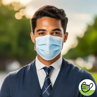 3-ply Blue Protective Masks - Boxes Of 50