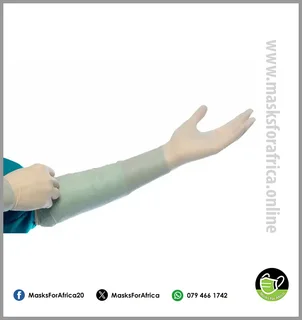 Latex Elbow Length Surgical Gloves - 50/box