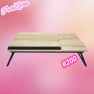 KOGA Foldable Laptop Stand Oak Wood Texture W68 x H21 x W30cm Multipurpose