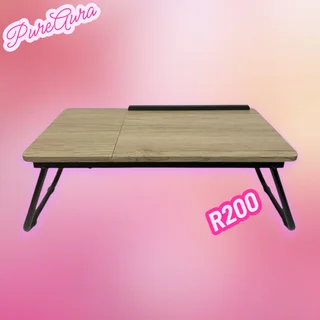 KOGA Foldable Laptop Stand Oak Wood Texture W68 x H21 x W30cm Multipurpose