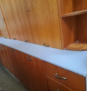 kitchens-CHERRY VENEER KITCHEN CUPBOARDS