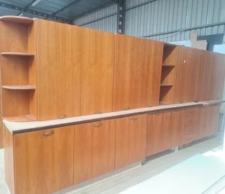 kitchens-CHERRY VENEER KITCHEN CUPBOARDS