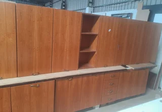kitchens-CHERRY VENEER KITCHEN CUPBOARDS