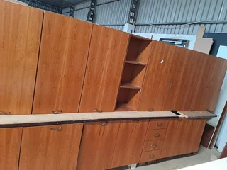 kitchens-CHERRY VENEER KITCHEN CUPBOARDS