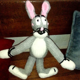 A Knitted Bugs Bunny