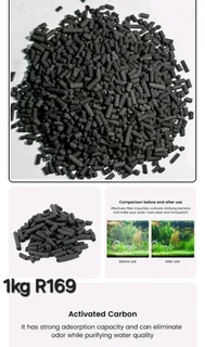 Activated carbon pellets for aquariums