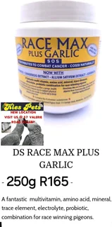 Raceax plus garlic for birds