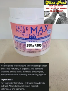Max Breed moult plus garlic