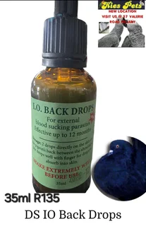 Back drop for external parasites in pigeons