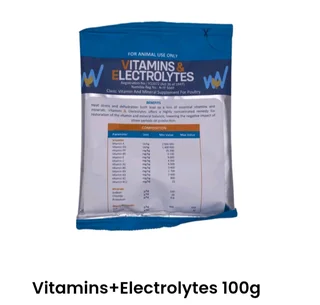 Vitamis and electrolytes for poultry