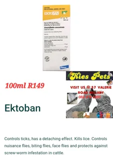 Ektoban dip 100ml for tick and all types of flies