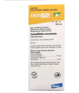 Ektoban dip 100ml for tick and all types of flies