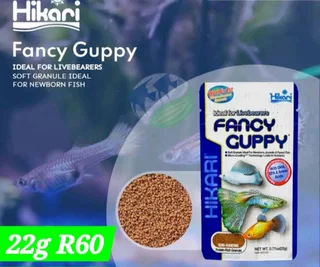 Hikari micro-coated granules for fancy guppies