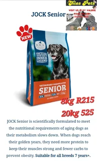 Jock senior dog food
