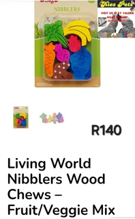 Living World Nibblers Wood Chews toys