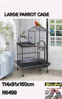 Large parrot cage available