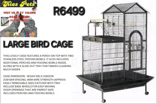 Large parrot cage available