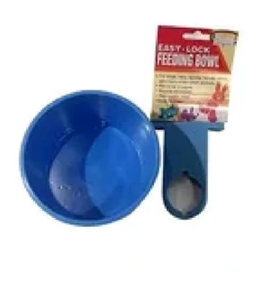 Easy -lock pet feeding bowls