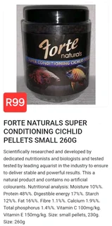 Cichlid superconditioning food