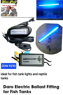 Electronic ballast fitting for fish tanks
