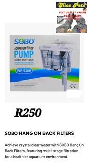 Sobo aquarium hang on back filter
