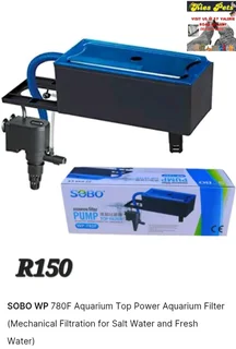 Aquarium top filter pump