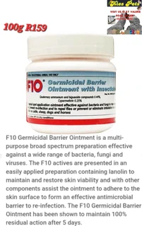 F10 pet wound dressing