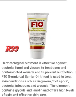 F10 pet wound dressing