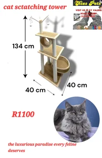 Cat scratching tower
