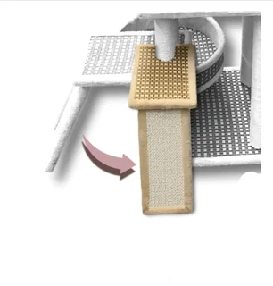 Cat scratching tower