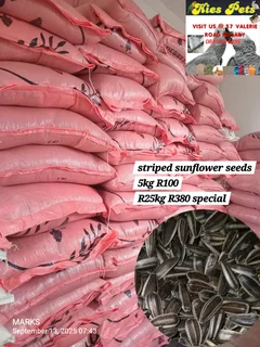 Striped sunflower seeds