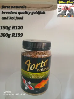 Forte naturals fish food now available