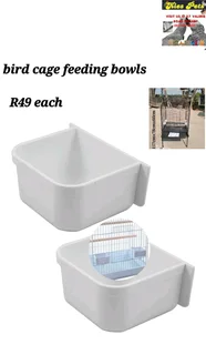 Feeding bowls for parrot large cages
