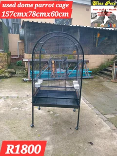 Used parrot cage