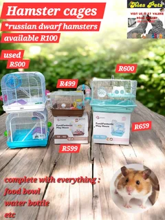 Hamster cages available