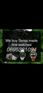 We buy Swiss made fine watches