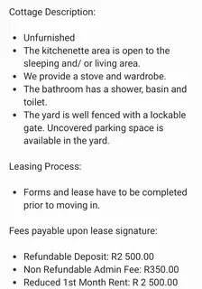 Lovely Cottages (Studio/ Open Plan Bachelor Setting)